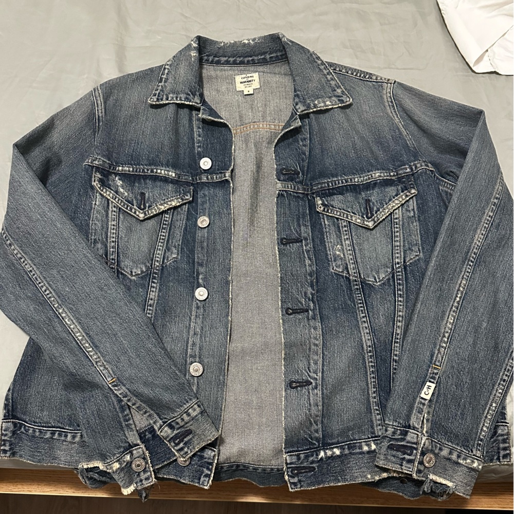 Citizens Of Humanity Dark Blue Denim Jacket